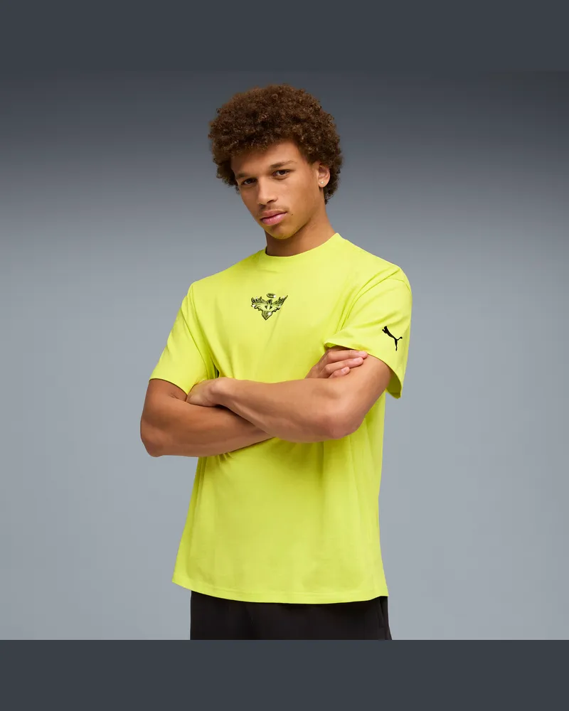 Puma Melo Alwayz On 1 Basketballshirt Herren, Kleidung, Gelb Gelb