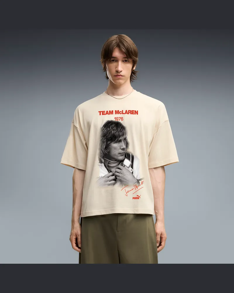 Puma McLAREN RACING James Hunt Oversized T-Shirt Herren, Accessoires, Weiß Weiß