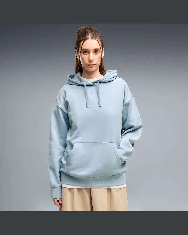 Puma Essentials Fleece Relaxed Hoodie Damen, Kleidung, Blau Blau