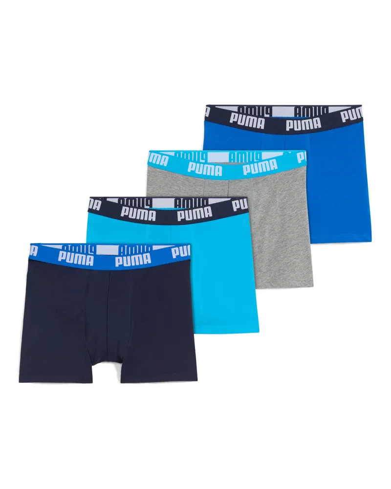 Puma Everyday Boxershorts Jungen, Kleidung, Blau Blau