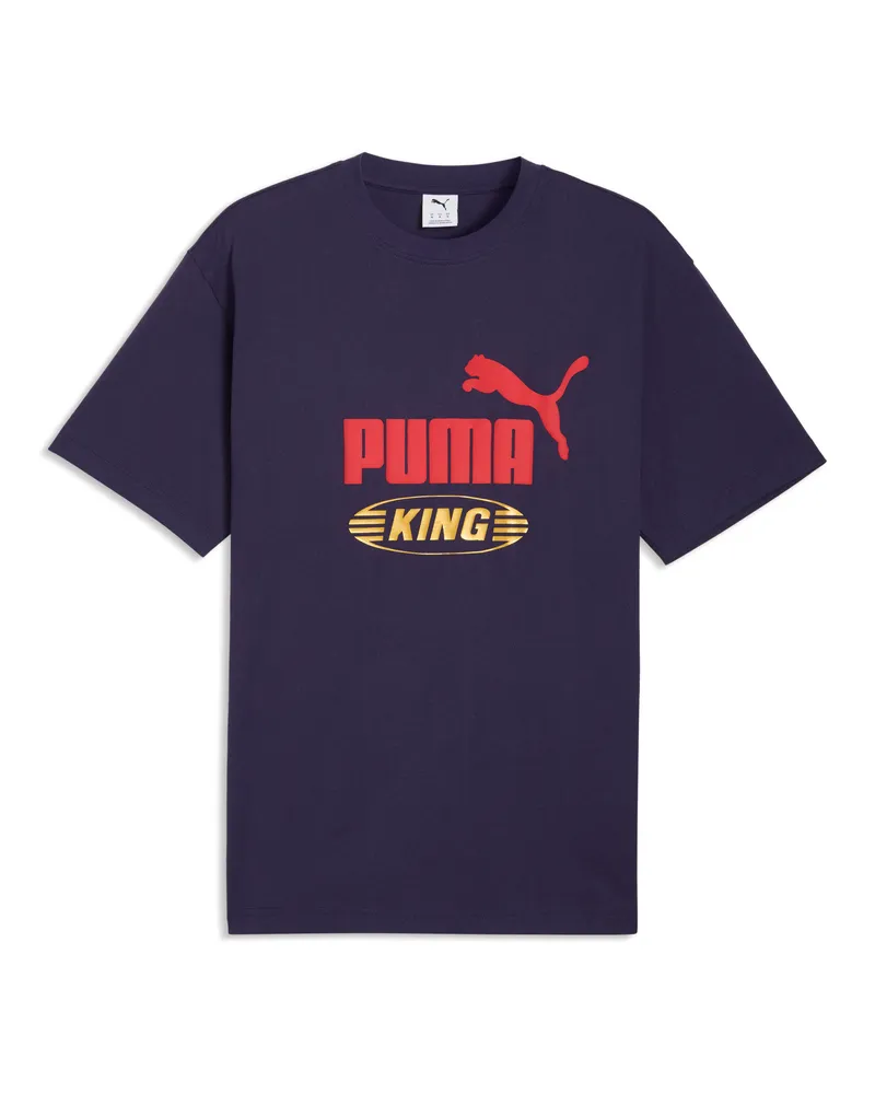 Puma FUTURE..ARCHIVE King Relaxed T-Shirt Unisex, Accessoires, Lila Lila