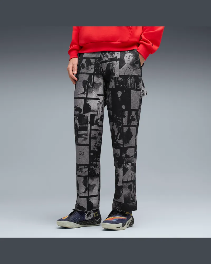 Puma x E.T. Basketballhose Herren, Kleidung, Schwarz Schwarz