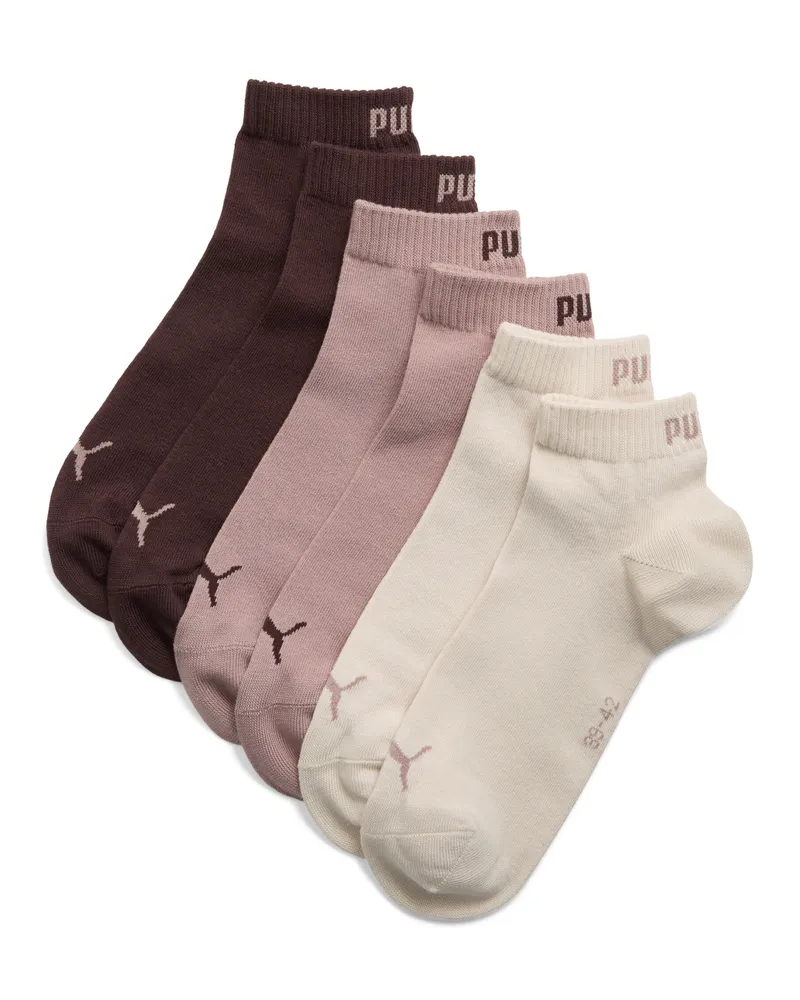Puma Sportsocken 3er-Pack Unisex, Kleidung Beige
