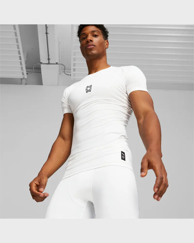 Puma Hoops Team Basketball-T-Shirt Männer, Kleidung, Weiß Weiß