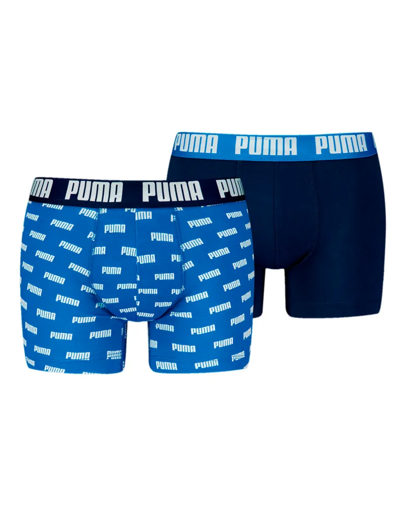 Puma Boxershorts Herren (2-er Pack), Kleidung, Blau Blau