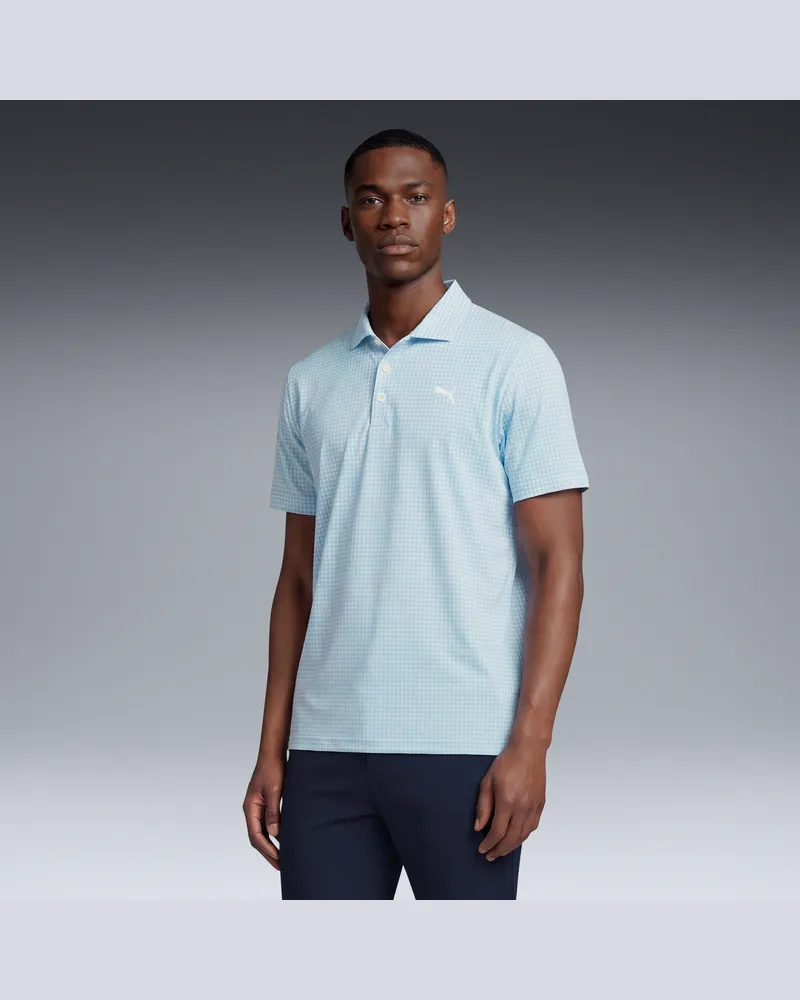 Puma CLOUDSPUN Mono Check Golfpolo Herren, Kleidung, Weiß Weiß