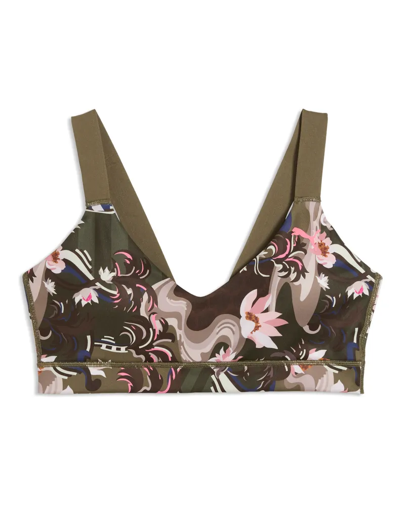 Puma League Sport-BH Damen, Accessoires, Grün Grün