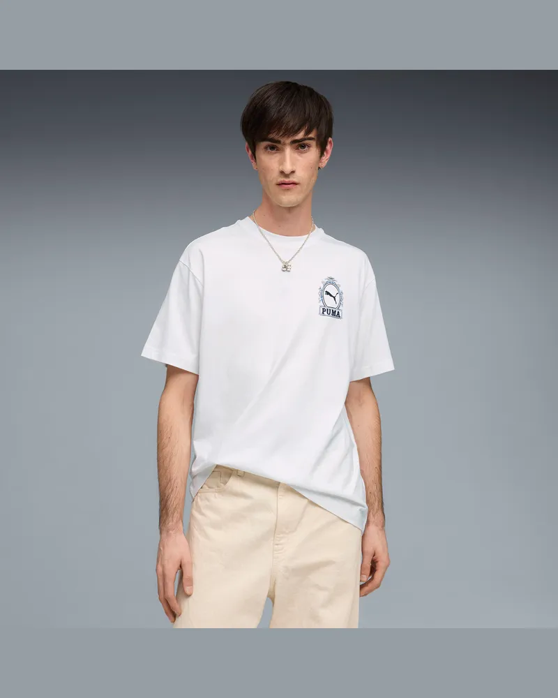 Puma Graphic Relaxed T-Shirt Herren, Kleidung, Weiß Weiß