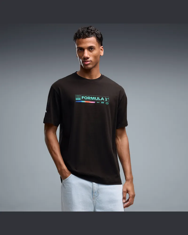 Puma F1Â® Lifestyle Vegas Relaxed T-Shirt Herren, Kleidung, Schwarz Schwarz