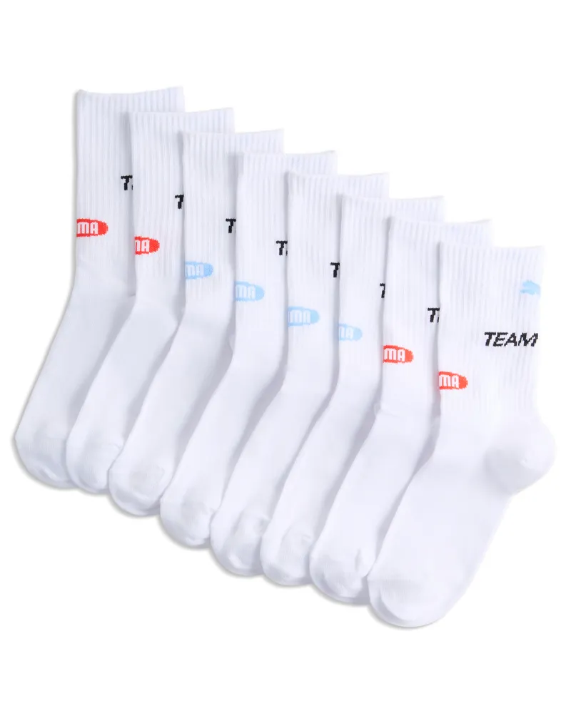 Puma Crew Socken Teenager (4er-Pack), Accessoires, Weiß Weiß
