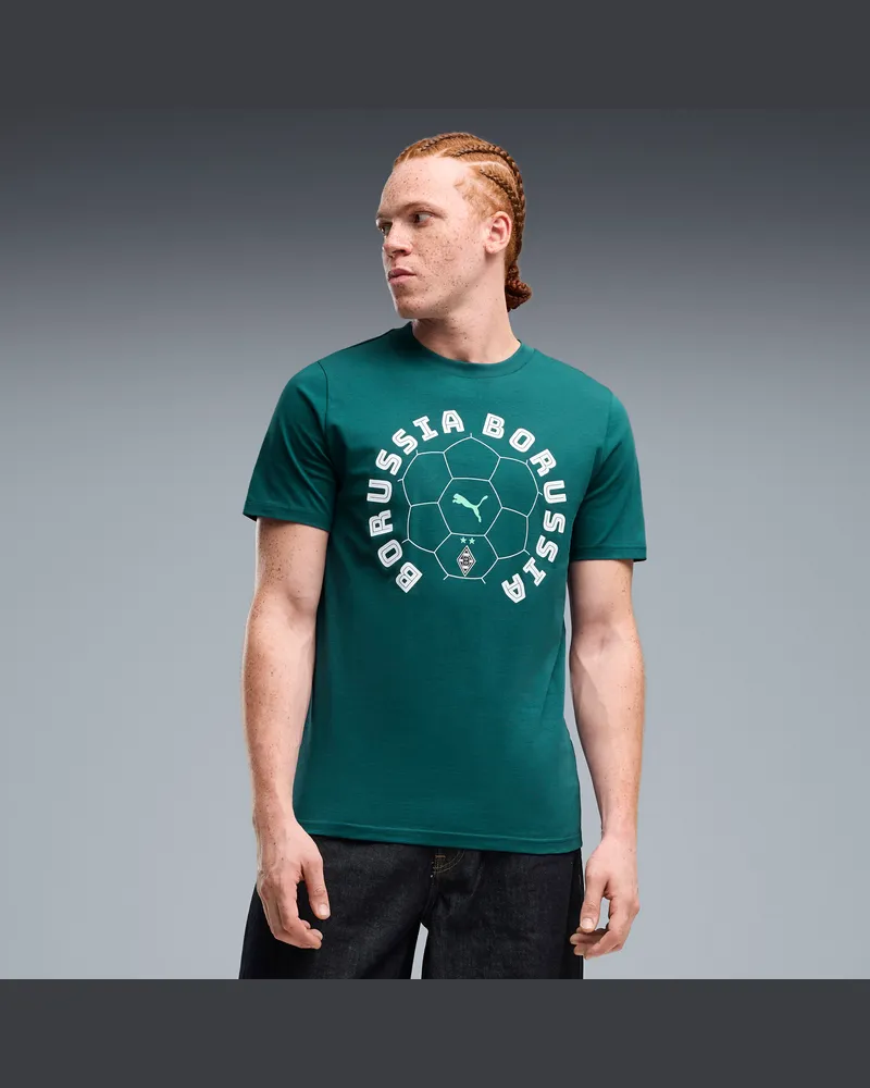 Puma Borussia Mönchengladbach ftblCulture T-Shirt Herren, Kleidung, Grün Grün