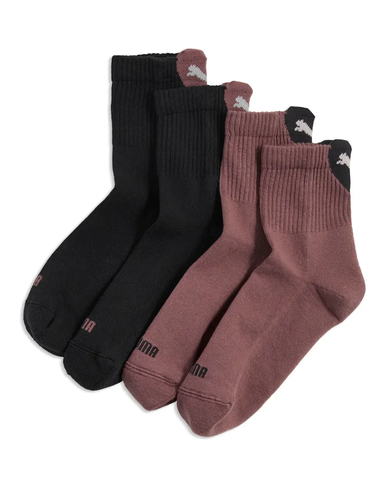 Puma Heart Kurze Crew-Socken 2er-Pack Damen, Accessoires, Braun Braun