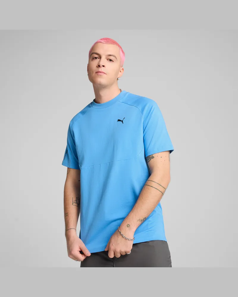 Puma TECH T-Shirt Herren, Kleidung, Blau Blau