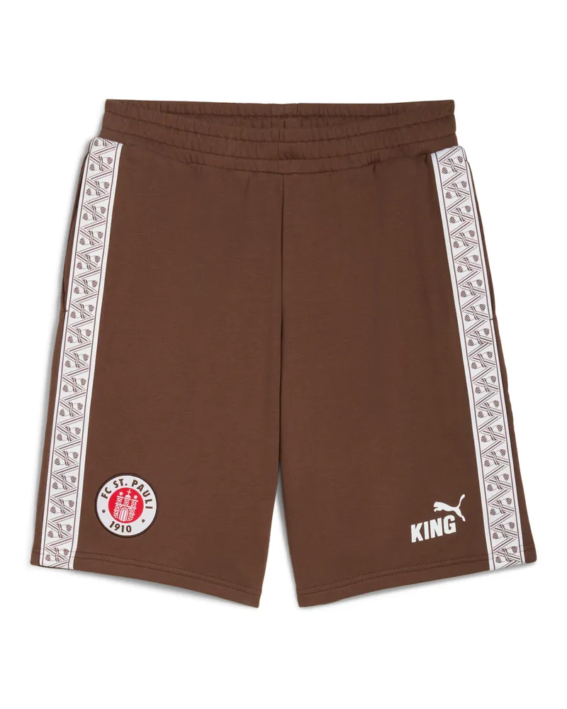 Puma FC St. Pauli KING Sweat-Shorts Herren, Accessoires, Braun Braun