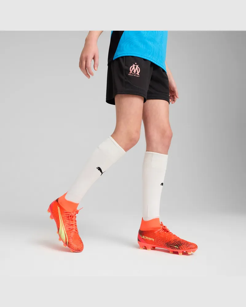 Puma Olympique de Marseille Trainingsshorts Teenager, Kleidung, Schwarz Schwarz