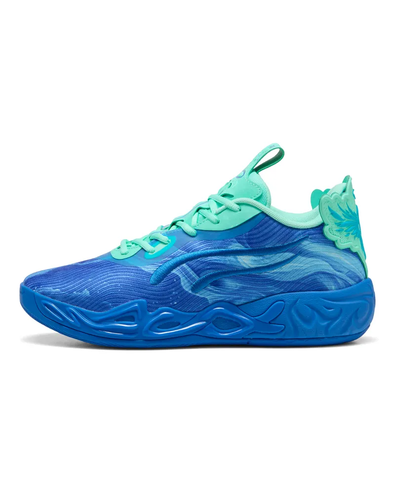 Puma MB.04 Lo Team Basketballschuhe Unisex, Schuhe, Blau Blau