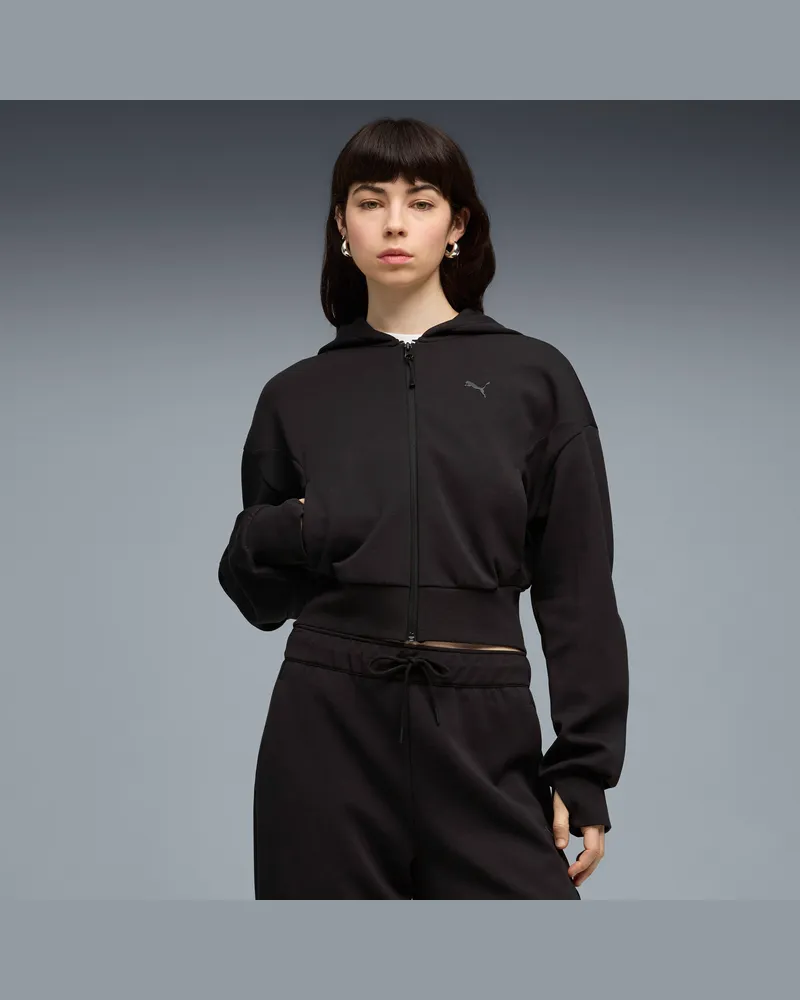 Puma TECH SENSE Kapuzenjacke Damen, Kleidung, Schwarz Schwarz