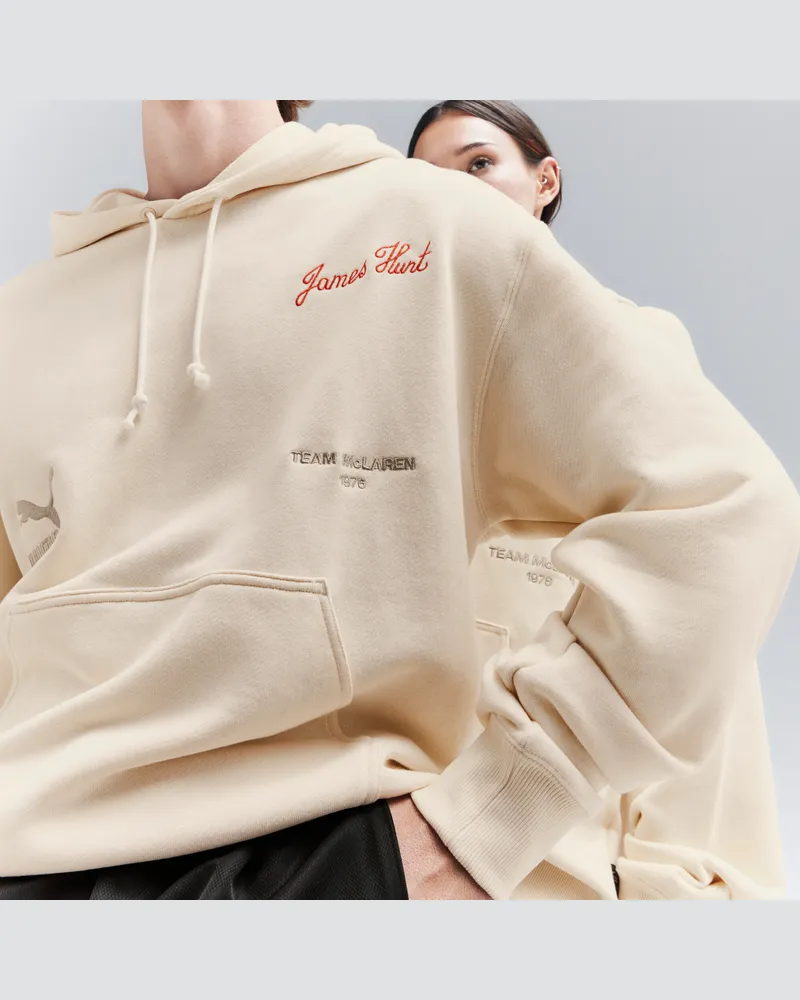 Puma McLAREN RACING James Hunt Graphic Hoodie Unisex, Kleidung, Weiß Weiß