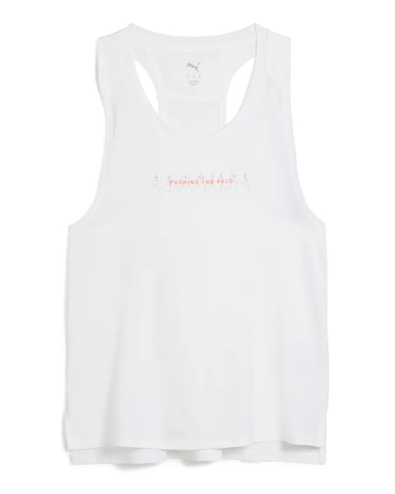 Puma RUN GRAPHIC Mesh Singlet Damen, Accessoires, Weiß Weiß
