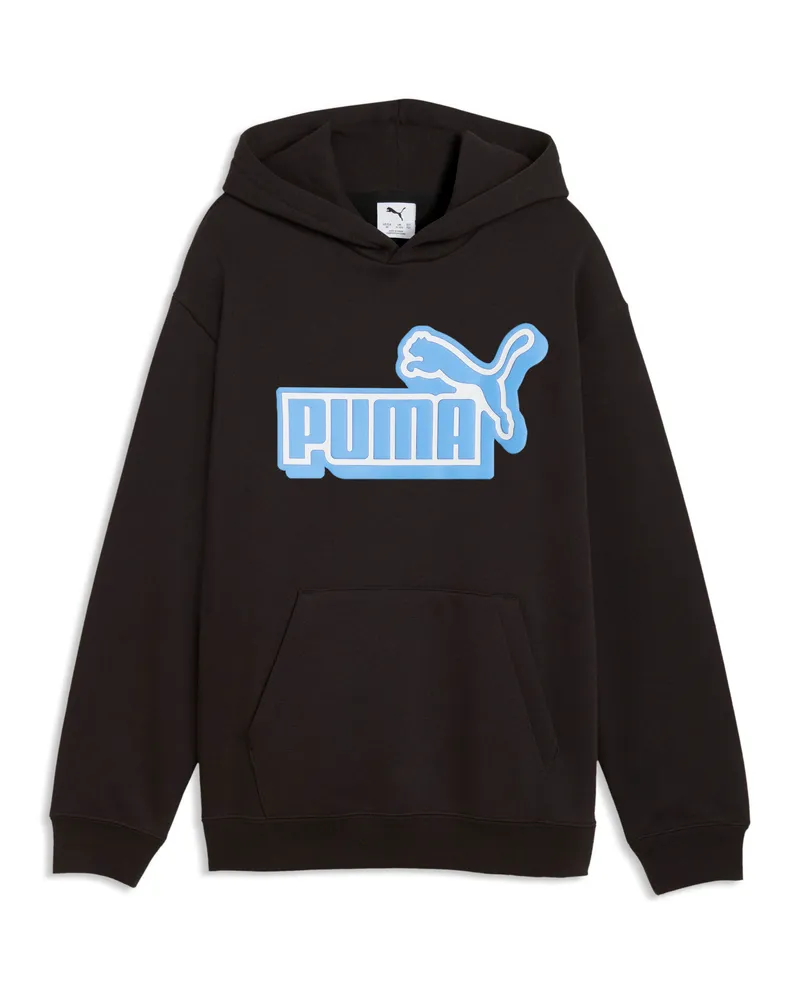 Puma Essentials Logo Lab Relaxed Hoodie Teenager, Accessoires, Schwarz Schwarz