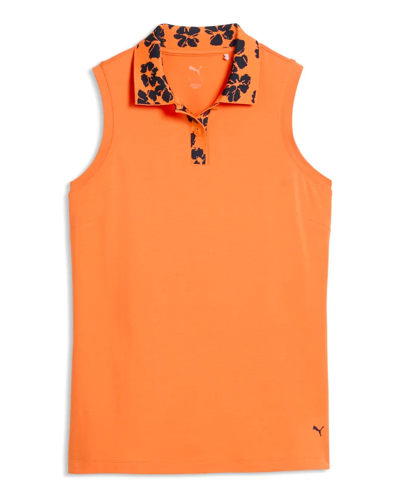 Puma Modalon Ärmelloses Golfpolo Damen, Kleidung Orange