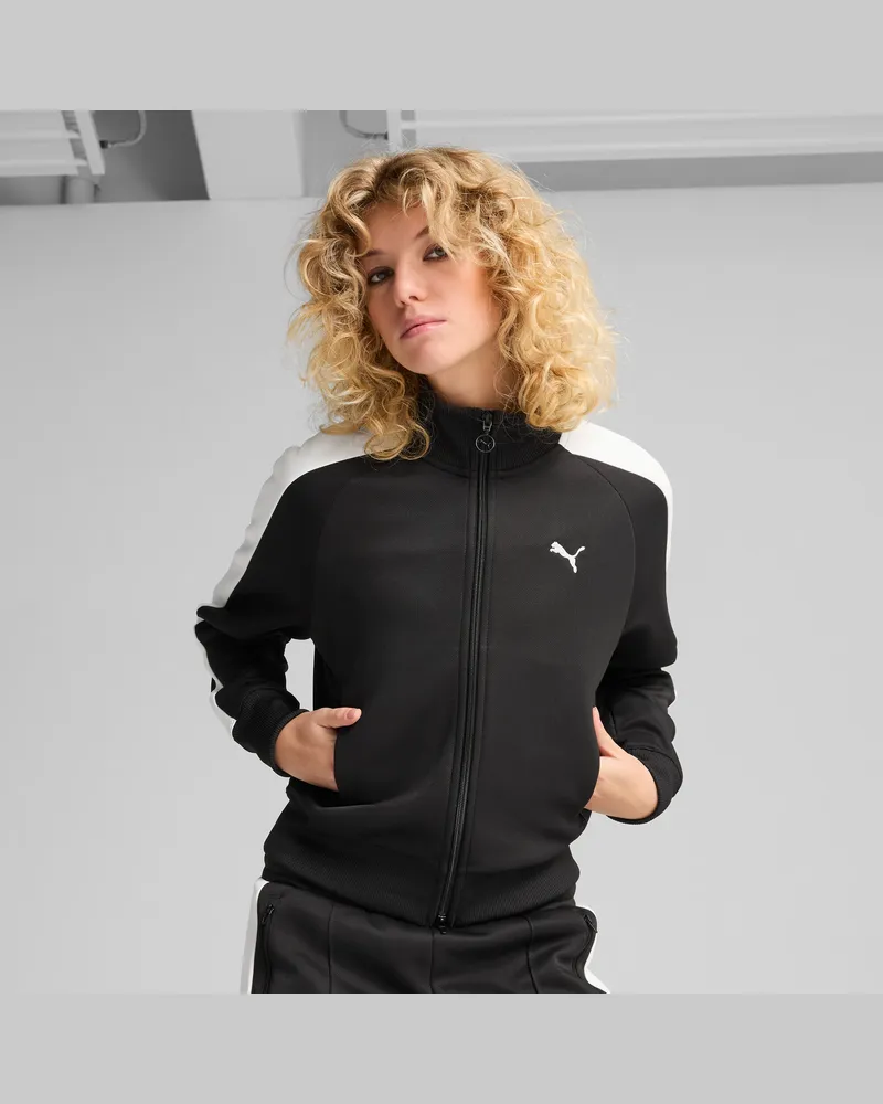 Puma T7 ALWAYS ON Kurze Trainingsjacke Damen, Kleidung, Schwarz Schwarz