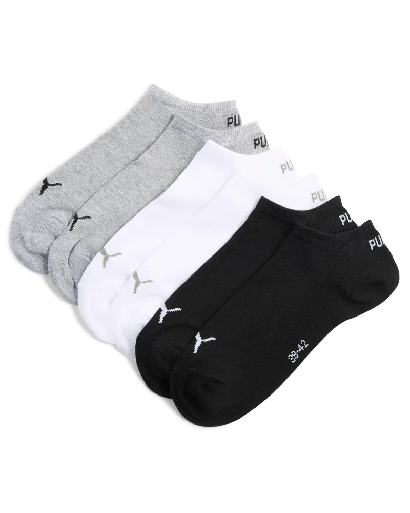 Puma Sneakersocken Unisex (3er-Pack), Kleidung, Grau Grau