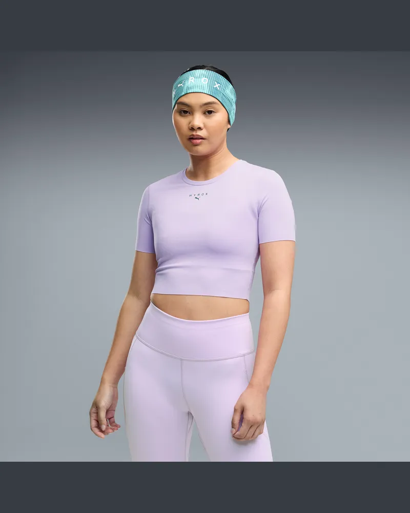 Puma x HYROX PWRMODE Crop T-Shirt Damen, Kleidung, Lila Lila