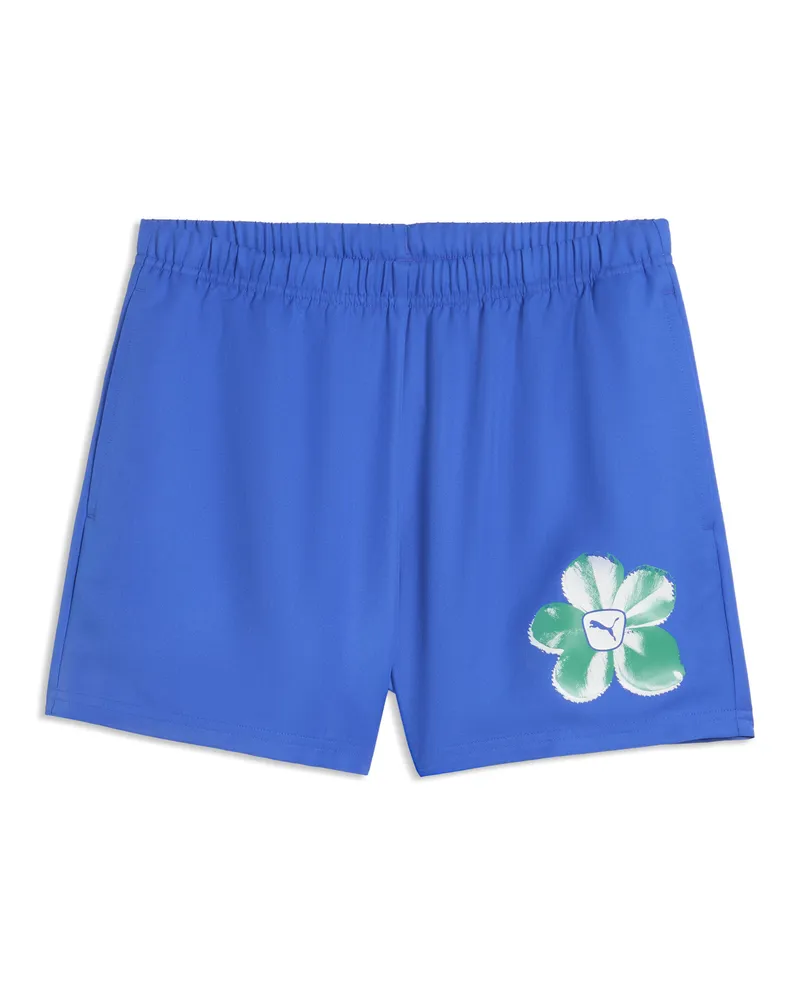 Puma Graphics Bloom Shorts Damen, Accessoires, Blau Blau