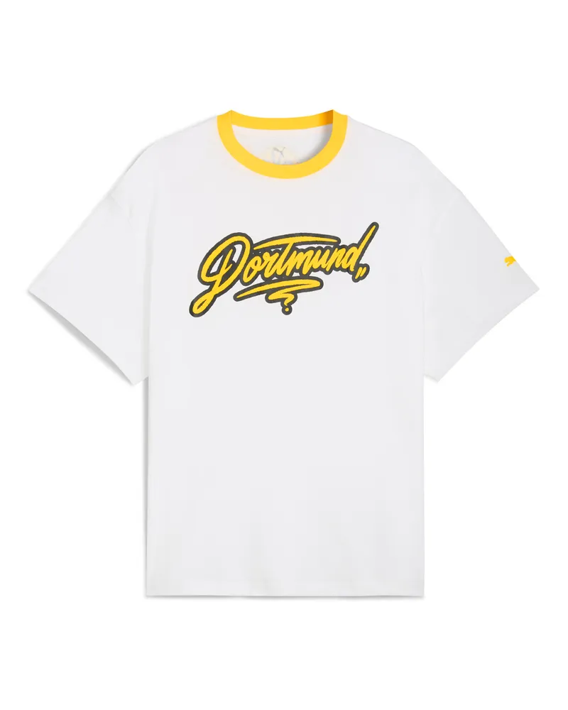 Puma HOOPS x Borussia Dortmund T-Shirt I Herren, Kleidung, Weiß Weiß