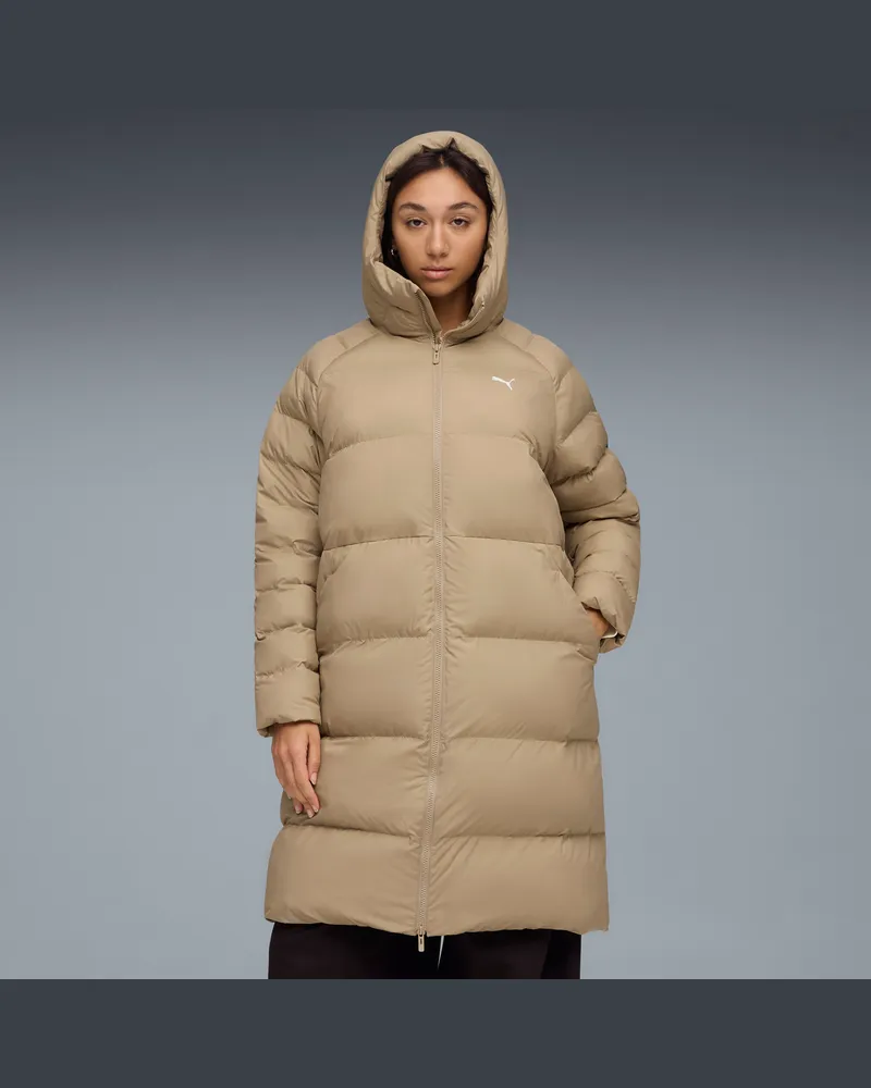 Puma Mono Parka mit Kapuze Damen, Kleidung Beige