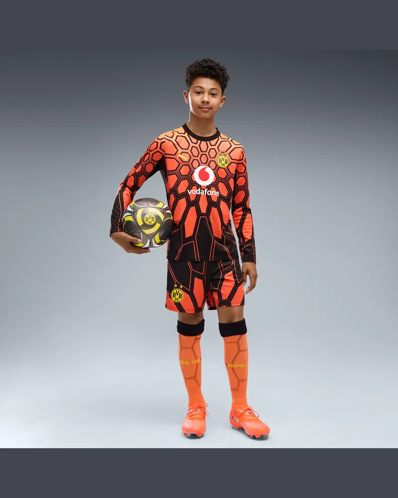 Puma Borussia Dortmund 26/27 Torwartshorts Teenager, Kleidung Orange