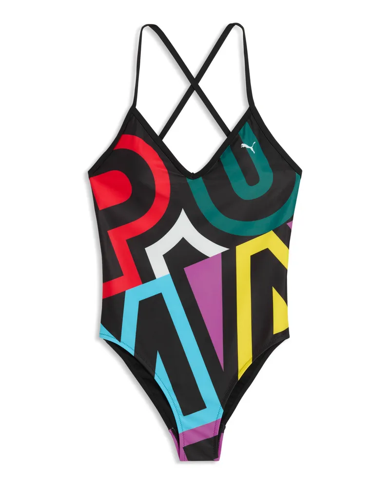 Puma Badeanzug Damen, Kleidung Mehrfarbig