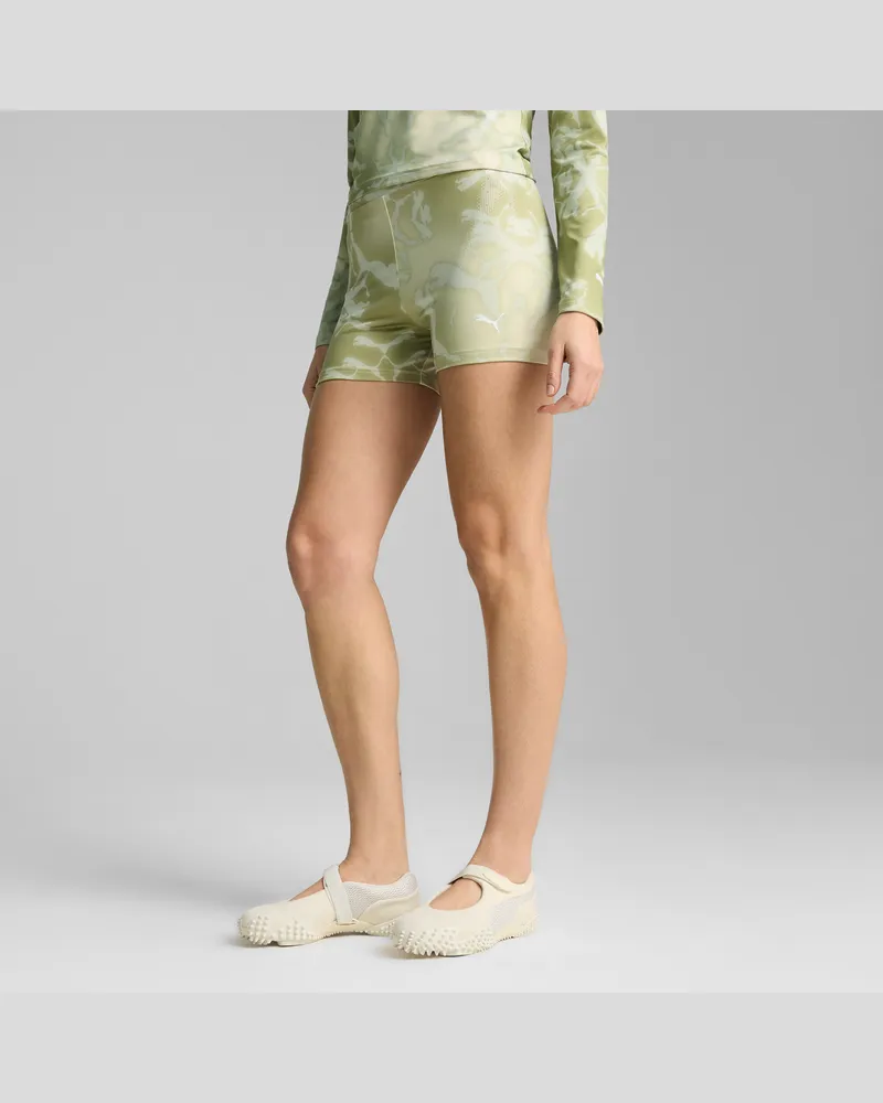 Puma DARE TO 3" Leggings mit Allover-Print Damen, Accessoires, GrÃ¼n Grã¼n