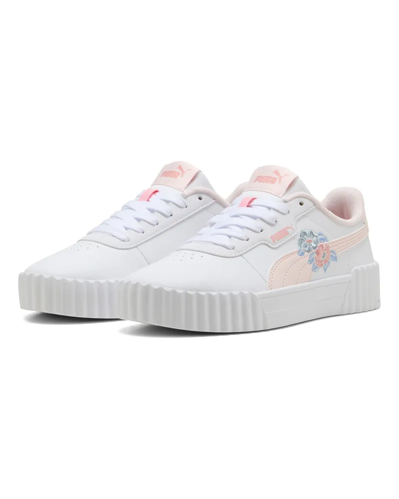 Puma Carina 3.0 Floral Sneakers Teenager, Accessoires, Weiß Weiß
