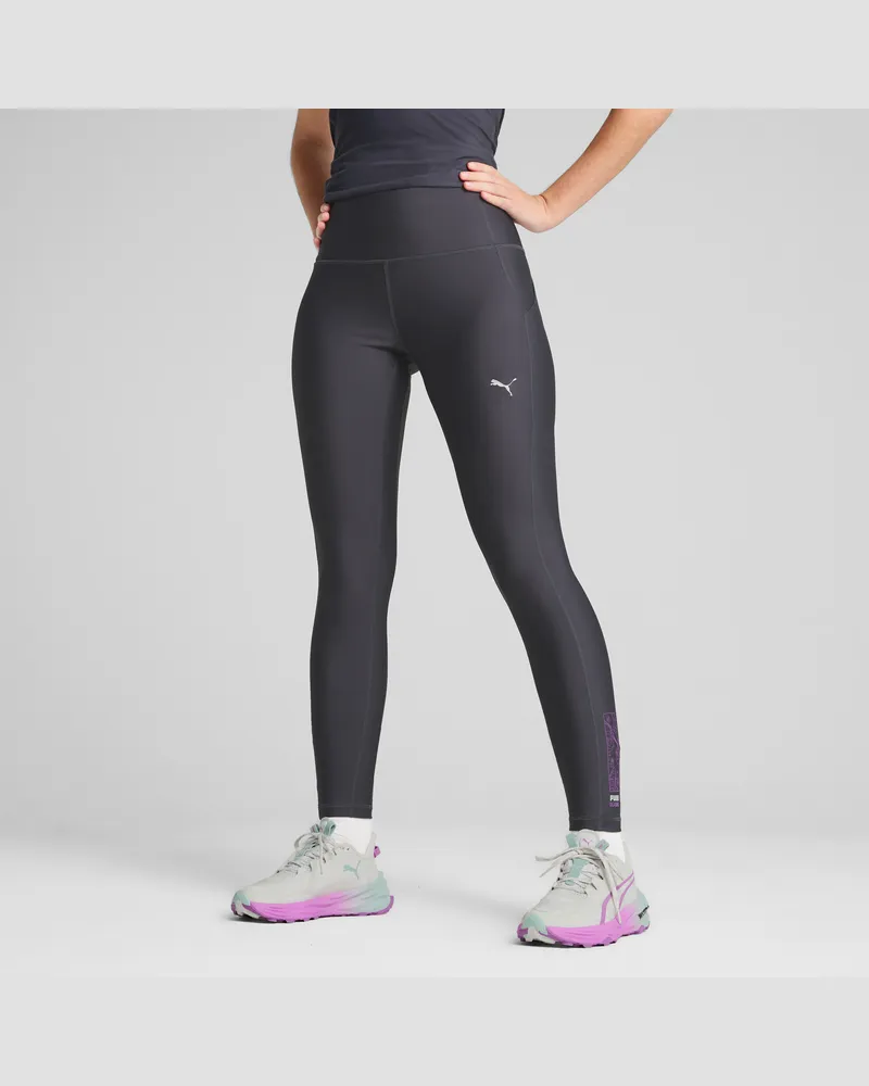 Puma SEASONS Trail Laufhose Damen, Kleidung, Grau Grau