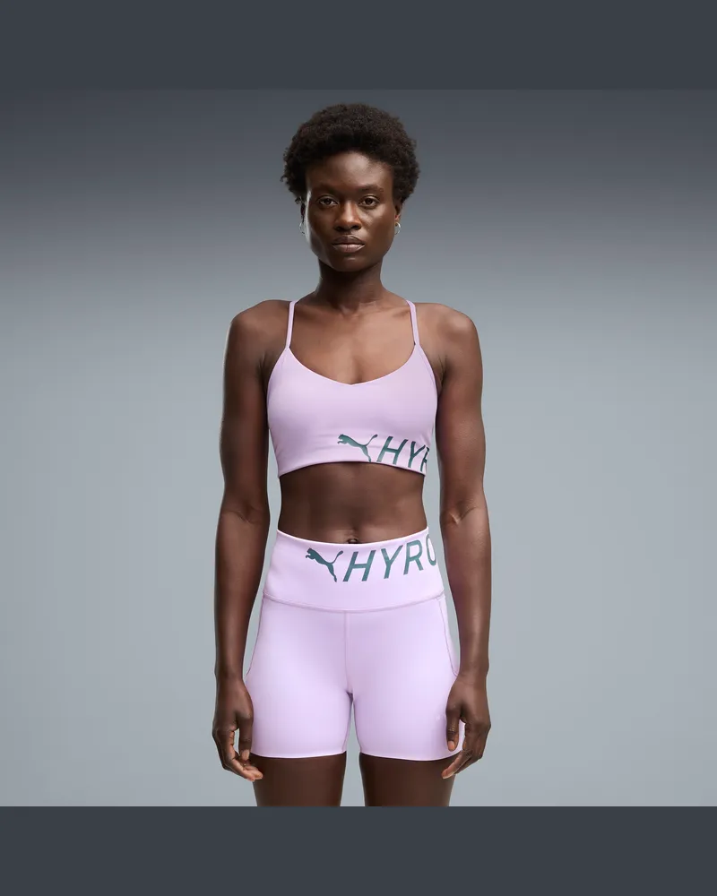 Puma x HYROX PWRMODE Strappy Sport-BH Damen, Kleidung, Lila Lila