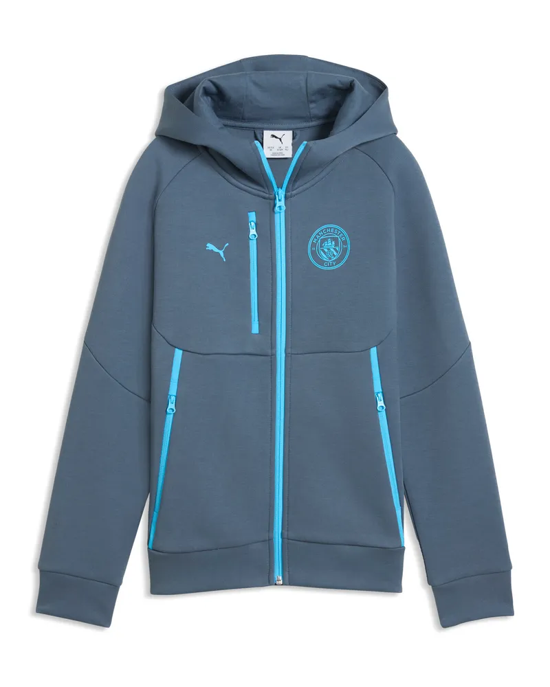 Puma Manchester City TECH Kapuzenjacke Teenager, Accessoires, Grau Grau