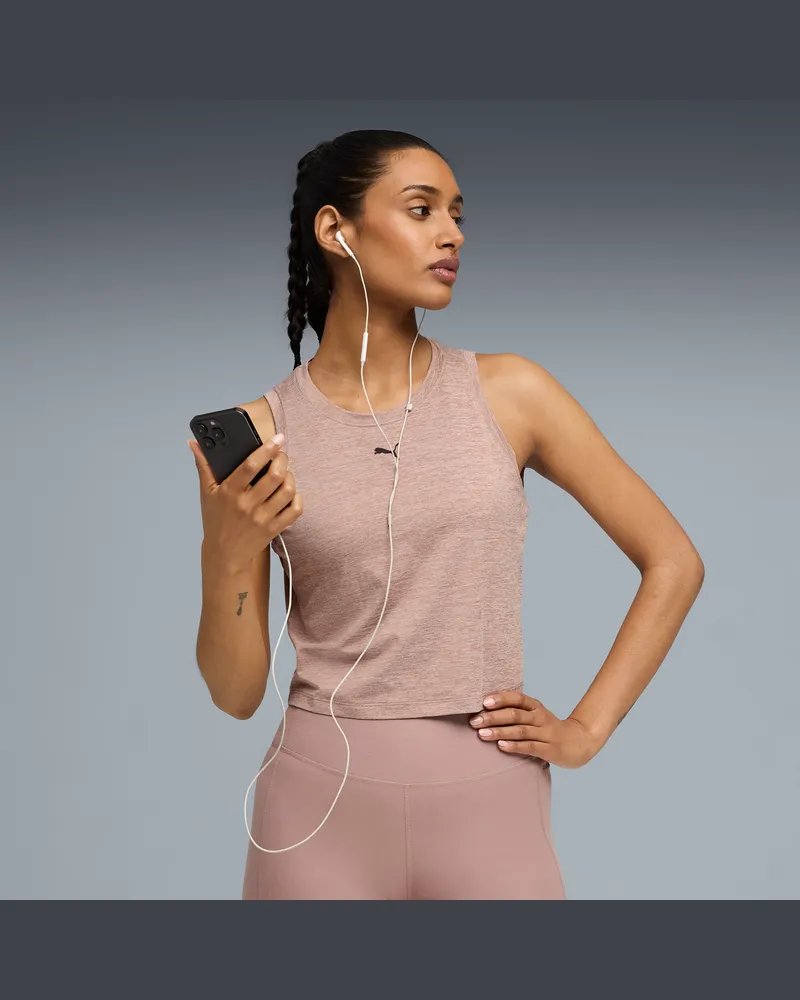 Puma CLOUDSPUN Trainings-Tanktop Damen, Kleidung Beige