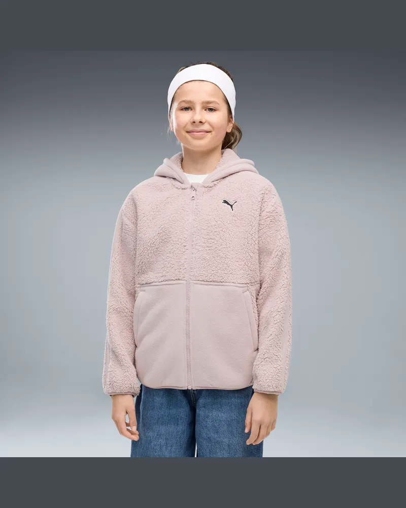 Puma Essentials Elevated Winterized Relaxed Sweatjacke Teenager, Kleidung, Rosa Rosa