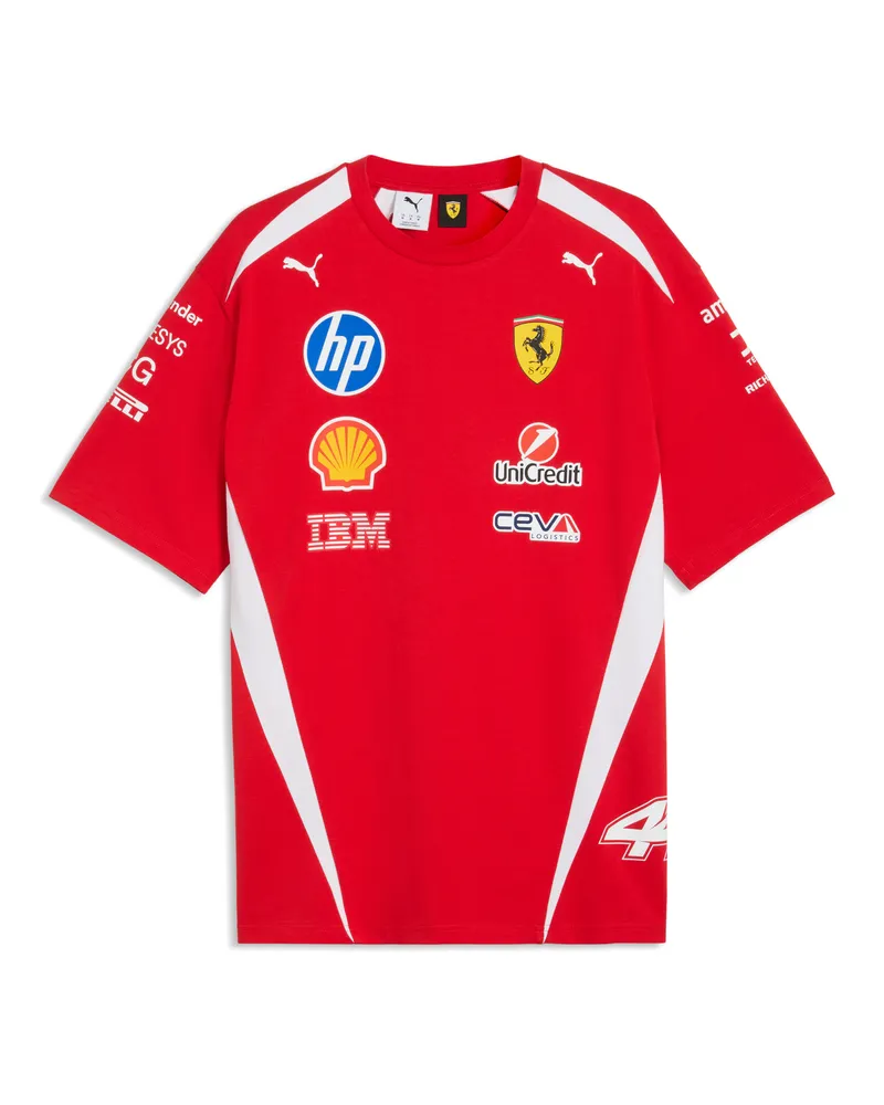 Puma Scuderia Ferrari HP Replica Drivers T-Shirt Unisex, Accessoires, Rot Rot