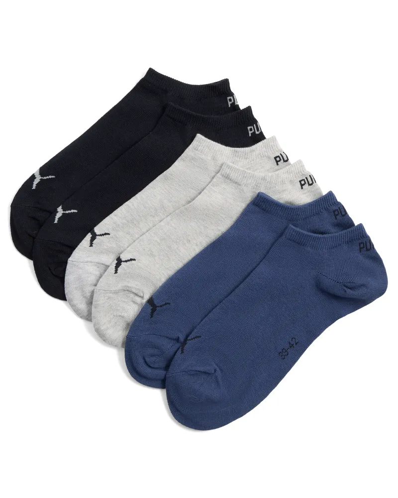 Puma Sneakersocken Unisex (3er-Pack), Kleidung, Blau Blau
