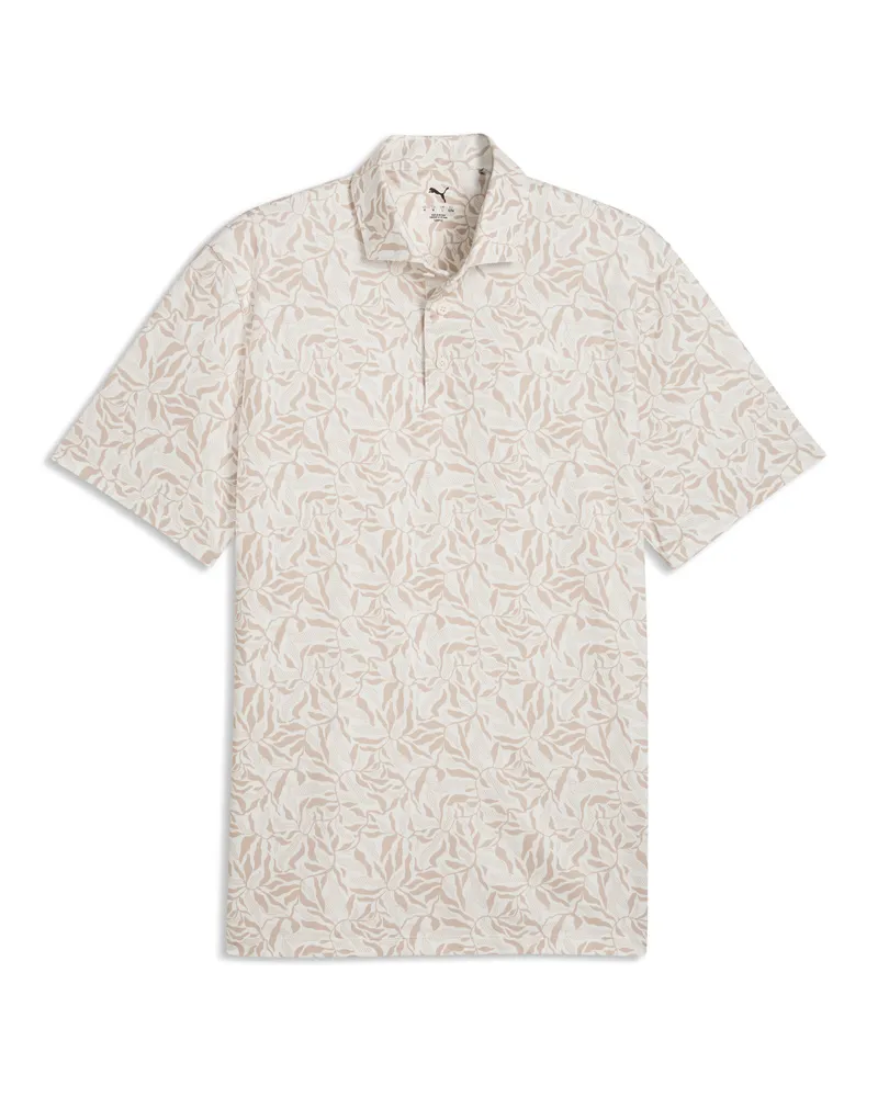 Puma CLOUDSPUN Marine Botanical Polo Herren, Kleidung, Weiß Weiß