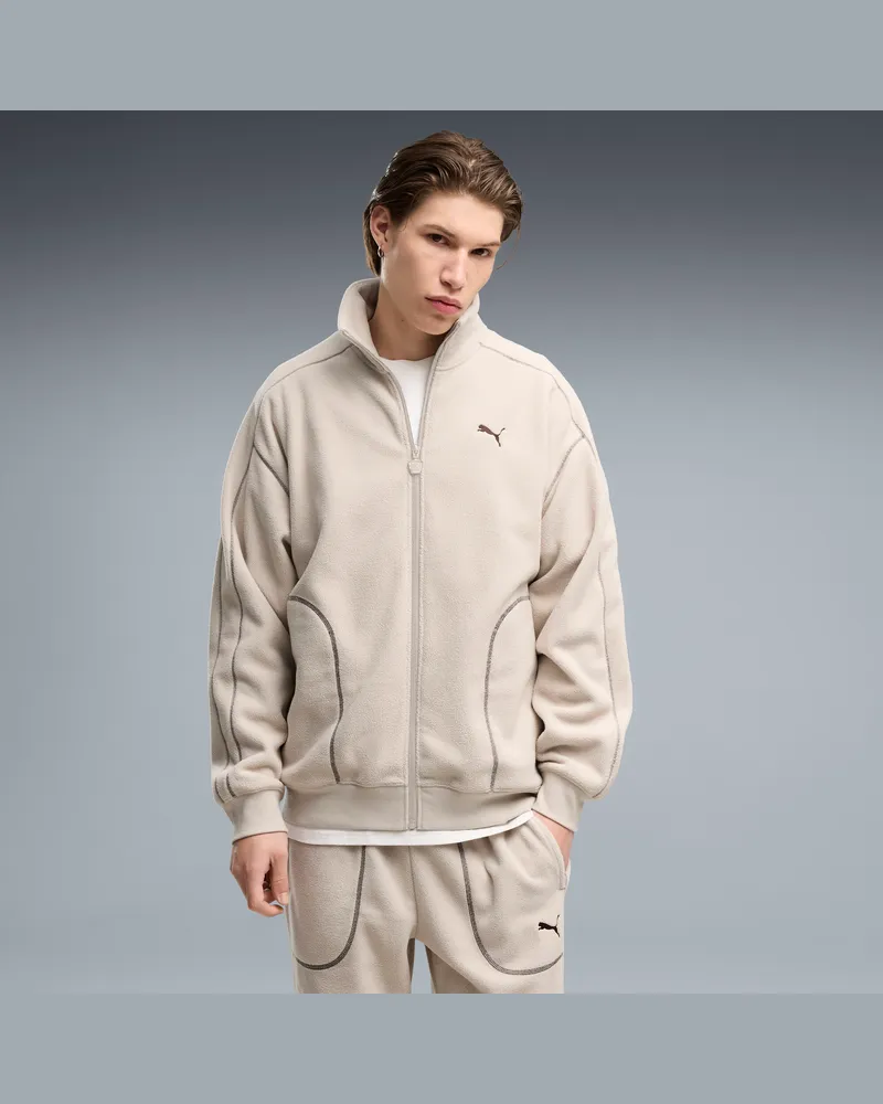 Puma Essentials Elevated Relaxed Winter-Trainingsjacke Herren, Kleidung Beige