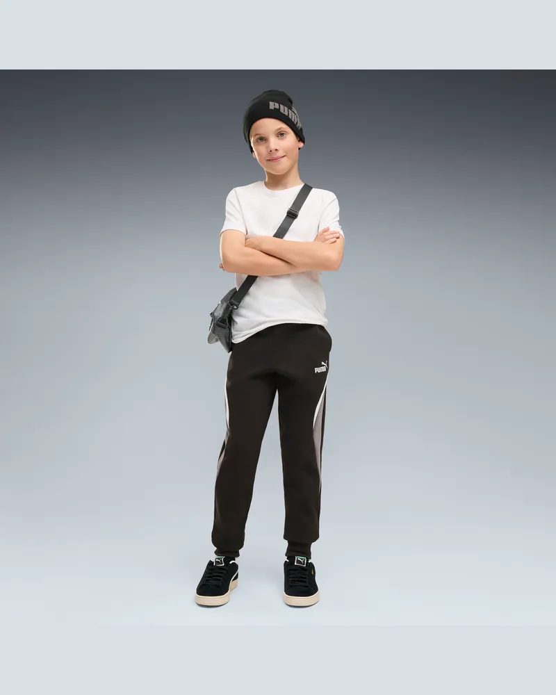 Puma Essentials Colourblocked Jogginghose Teenager, Kleidung, Schwarz Schwarz