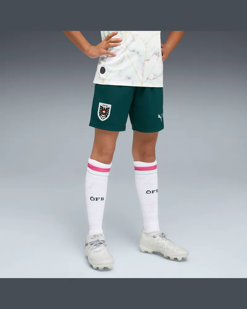 Puma Österreich 2026 Shorts Teenager, Kleidung, Grün Grün