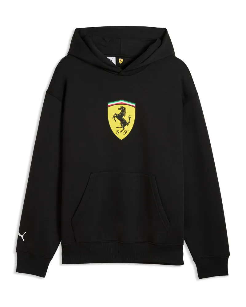 Puma Scuderia Ferrari Shield Hoodie Herren, Accessoires, Schwarz Schwarz