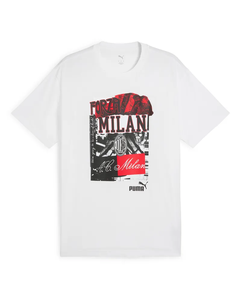 Puma AC Milan ftblNRGY+ T-Shirt Herren, Accessoires, Weiß Weiß