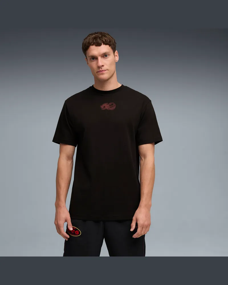 Puma x SONIC THE HEDGEHOG Graphic T-Shirt Herren, Kleidung, Schwarz Schwarz