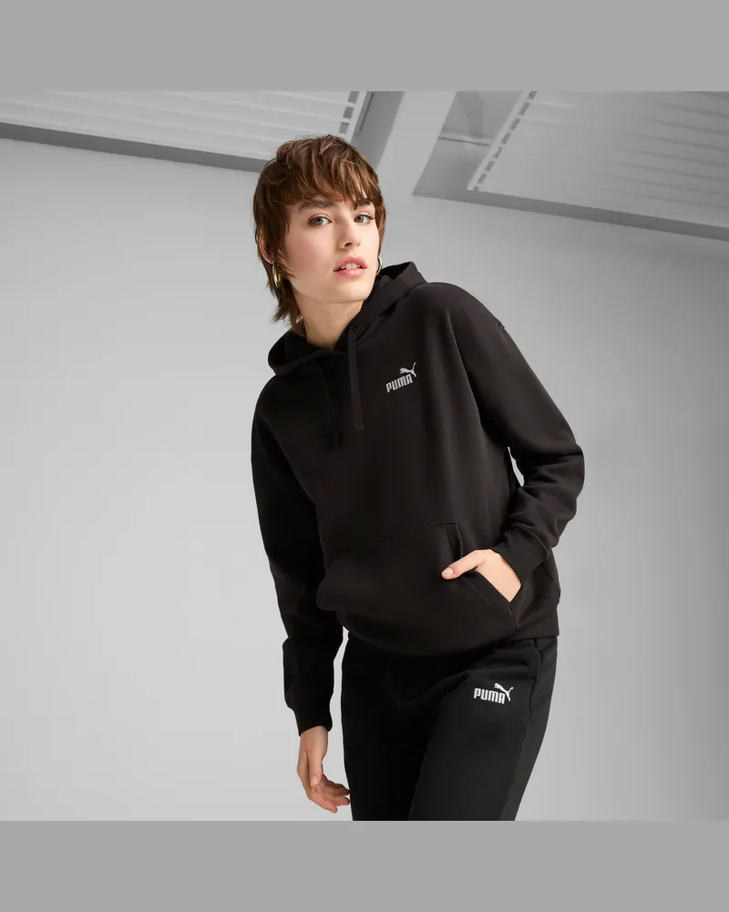 Puma Essentials Small No. 1 Logo Comfort Hoodie Damen, Kleidung, Schwarz Schwarz